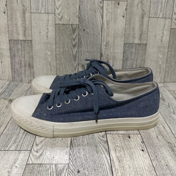 Loft women’s blue denim lace up fashion sneakers size 7 - Picture 3 of 7